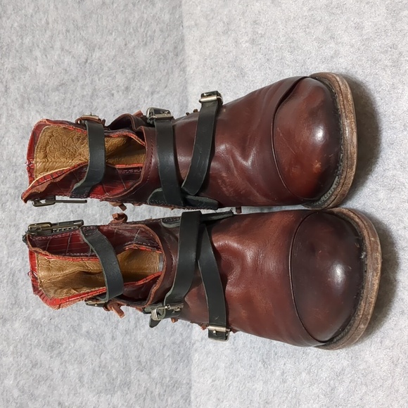 Freebird Crue burgundy leather boots size 8 - Picture 5 of 15